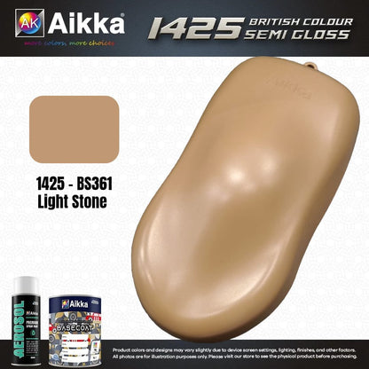 SATINE OPAQUE 1/2 - BRITISH STANDARD SEMI GLOSS COLOUR AIKKA (auto base ou auto kril) - 250 couleurs
