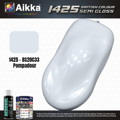 SATINE OPAQUE 1/2 - BRITISH STANDARD SEMI GLOSS COLOUR AIKKA (auto base ou auto kril) - 250 couleurs
