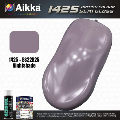 SATINE OPAQUE 1/2 - BRITISH STANDARD SEMI GLOSS COLOUR AIKKA (auto base ou auto kril) - 250 couleurs
