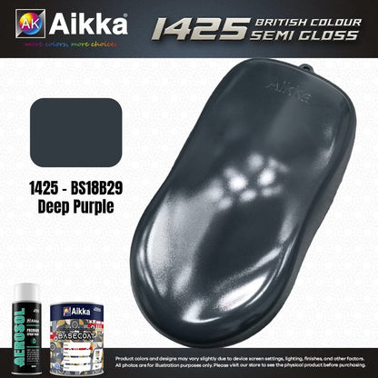 SATINE OPAQUE 1/2 - BRITISH STANDARD SEMI GLOSS COLOUR AIKKA (auto base ou auto kril) - 250 couleurs
