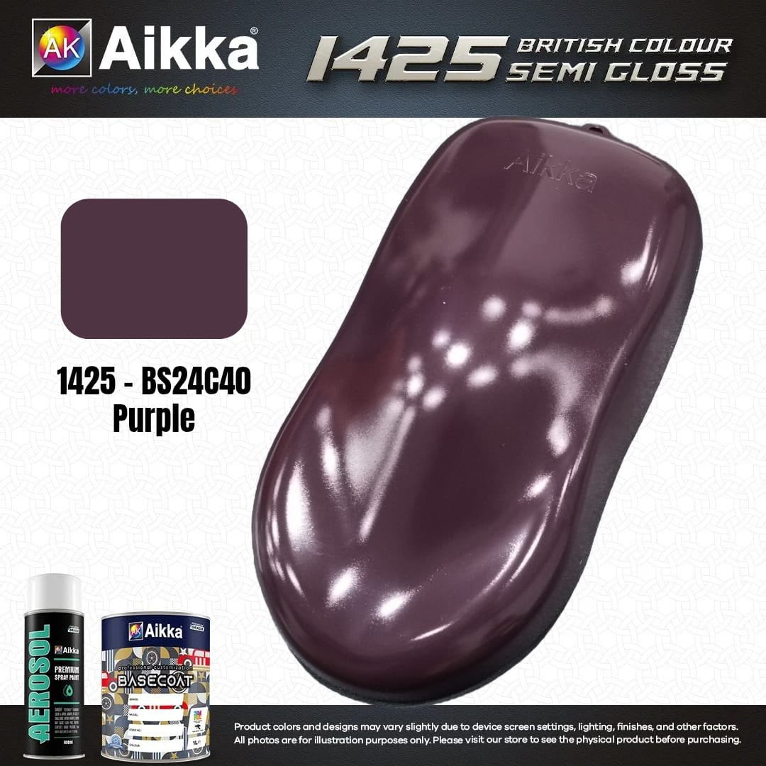 SATINE OPAQUE 1/2 - BRITISH STANDARD SEMI GLOSS COLOUR AIKKA (auto base ou auto kril) - 250 couleurs