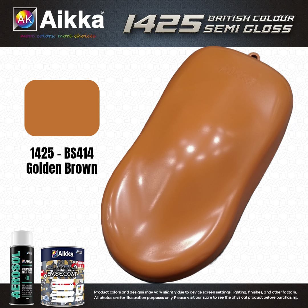 SATINE OPAQUE 1/2 - BRITISH STANDARD SEMI GLOSS COLOUR AIKKA (auto base ou auto kril) - 250 couleurs