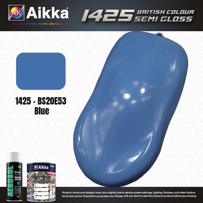 SATINE OPAQUE 1/2 - BRITISH STANDARD SEMI GLOSS COLOUR AIKKA (auto base ou auto kril) - 250 couleurs