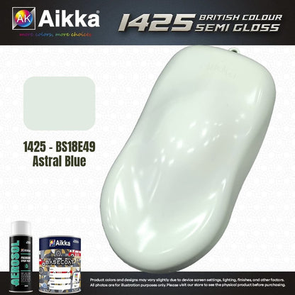 SATINE OPAQUE 1/2 - BRITISH STANDARD SEMI GLOSS COLOUR AIKKA (auto base ou auto kril) - 250 couleurs