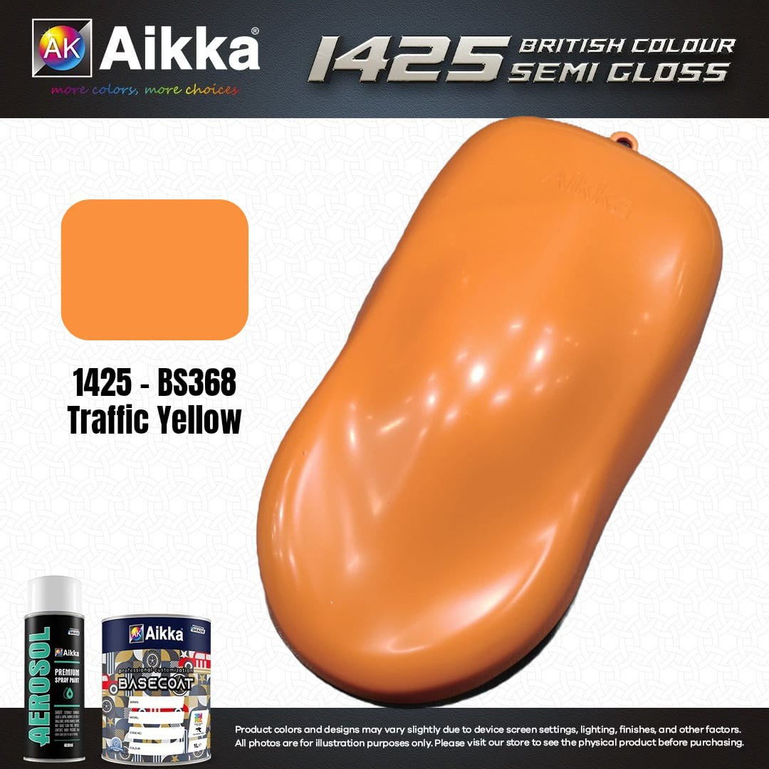SATINE OPAQUE 1/2 - BRITISH STANDARD SEMI GLOSS COLOUR AIKKA (auto base ou auto kril) - 250 couleurs
