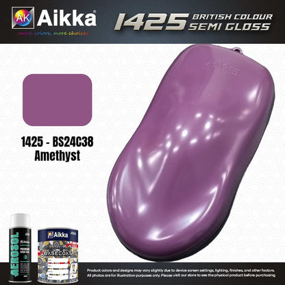 SATINE OPAQUE 1/2 - BRITISH STANDARD SEMI GLOSS COLOUR AIKKA (auto base ou auto kril) - 250 couleurs
