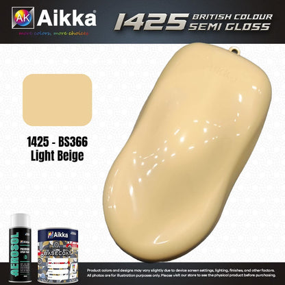 SATINE OPAQUE 1/2 - BRITISH STANDARD SEMI GLOSS COLOUR AIKKA (auto base ou auto kril) - 250 couleurs