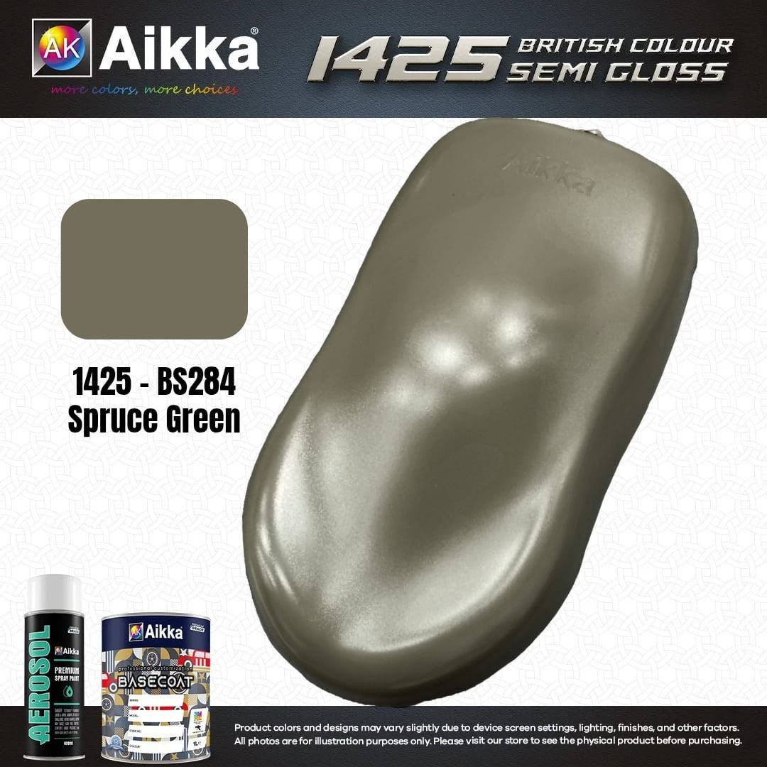 SATINE OPAQUE 1/2 - BRITISH STANDARD SEMI GLOSS COLOUR AIKKA (auto base ou auto kril) - 250 couleurs