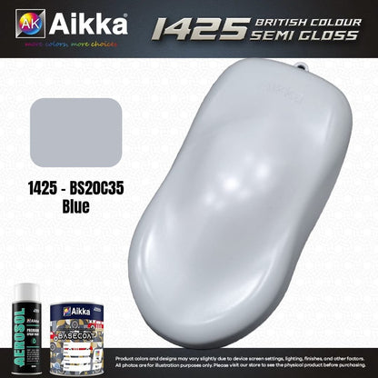 SATINE OPAQUE 1/2 - BRITISH STANDARD SEMI GLOSS COLOUR AIKKA (auto base ou auto kril) - 250 couleurs