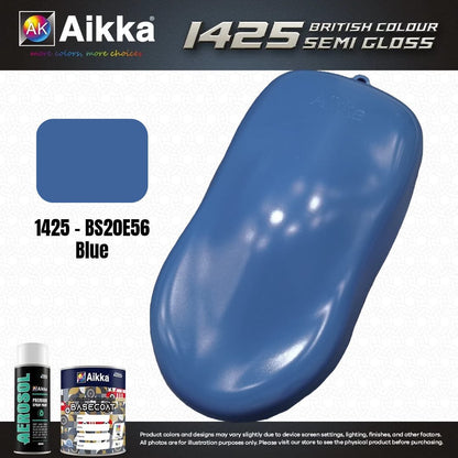SATINE OPAQUE 1/2 - BRITISH STANDARD SEMI GLOSS COLOUR AIKKA (auto base ou auto kril) - 250 couleurs