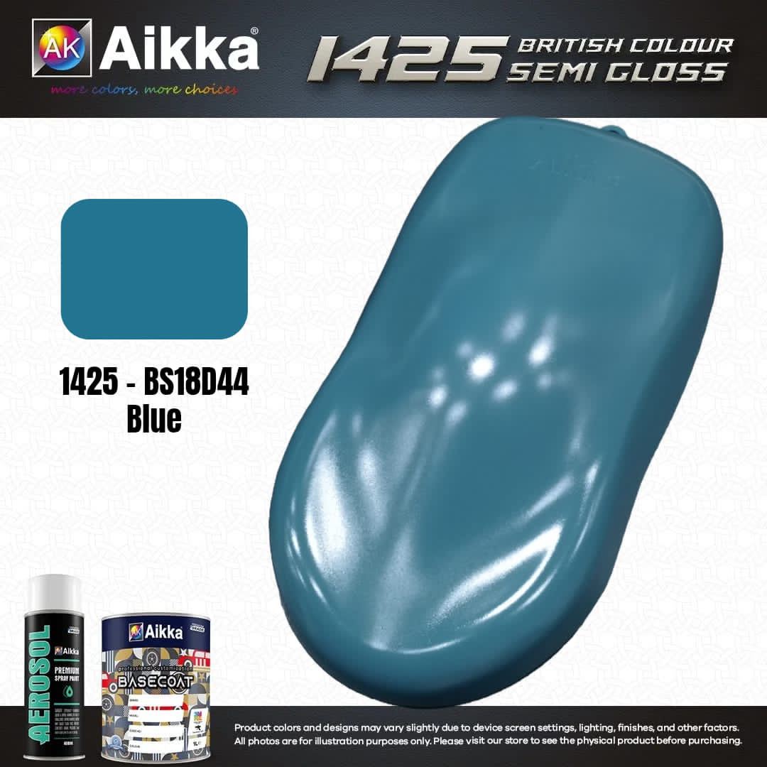 SATINE OPAQUE 1/2 - BRITISH STANDARD SEMI GLOSS COLOUR AIKKA (auto base ou auto kril) - 250 couleurs