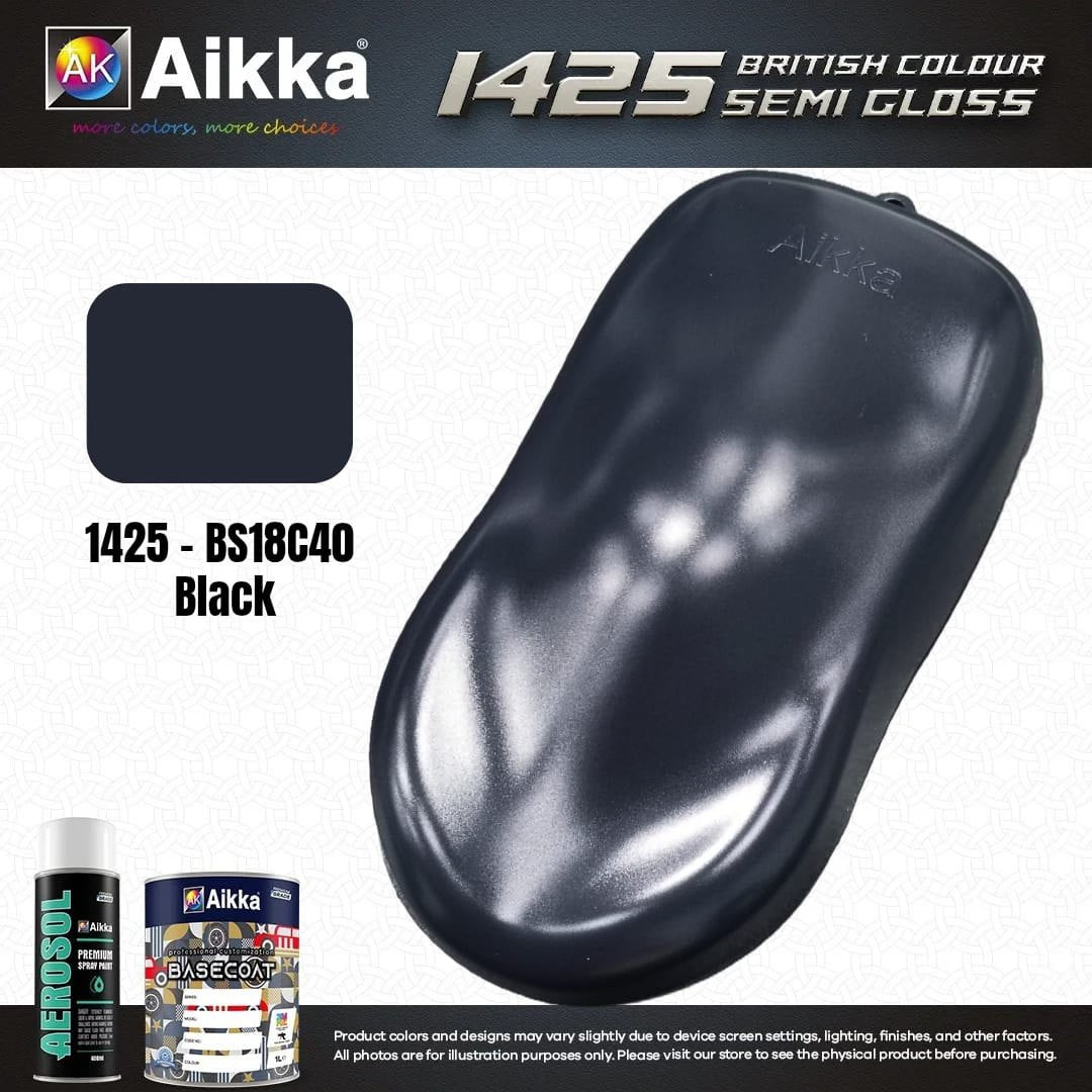 SATINE OPAQUE 1/2 - BRITISH STANDARD SEMI GLOSS COLOUR AIKKA (auto base ou auto kril) - 250 couleurs