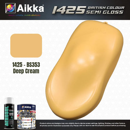 SATINE OPAQUE 1/2 - BRITISH STANDARD SEMI GLOSS COLOUR AIKKA (auto base ou auto kril) - 250 couleurs