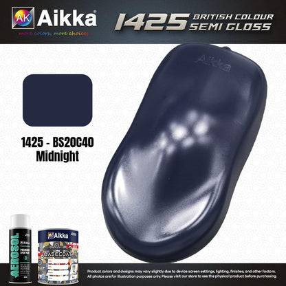 SATINE OPAQUE 1/2 - BRITISH STANDARD SEMI GLOSS COLOUR AIKKA (auto base ou auto kril) - 250 couleurs
