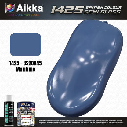 SATINE OPAQUE 1/2 - BRITISH STANDARD SEMI GLOSS COLOUR AIKKA (auto base ou auto kril) - 250 couleurs