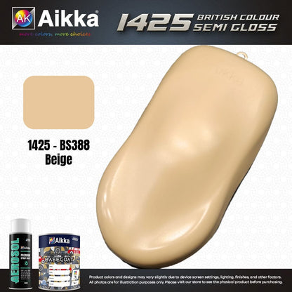 SATINE OPAQUE 1/2 - BRITISH STANDARD SEMI GLOSS COLOUR AIKKA (auto base ou auto kril) - 250 couleurs