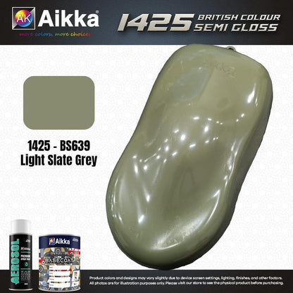 SATINE OPAQUE 2/2 - BRITISH STANDARD SEMI GLOSS COLOUR AIKKA (auto base ou auto kril) - 120 couleurs