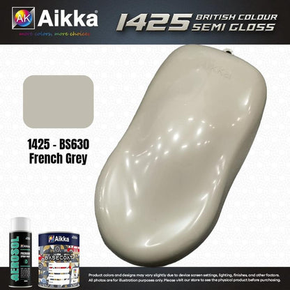 SATINE OPAQUE 2/2 - BRITISH STANDARD SEMI GLOSS COLOUR AIKKA (auto base ou auto kril) - 120 couleurs