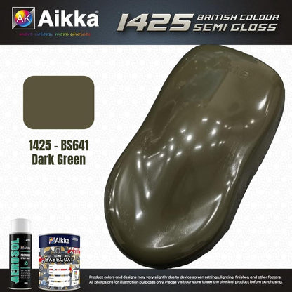 SATINE OPAQUE 2/2 - BRITISH STANDARD SEMI GLOSS COLOUR AIKKA (auto base ou auto kril) - 120 couleurs