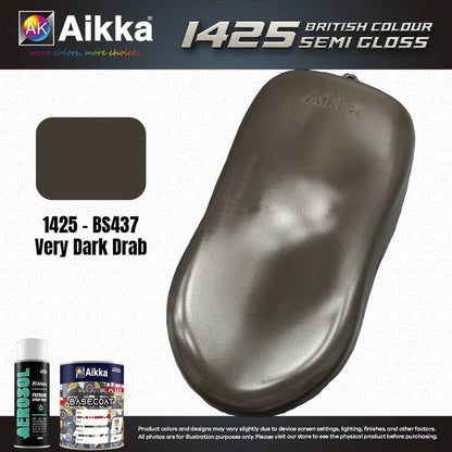 SATINE OPAQUE 2/2 - BRITISH STANDARD SEMI GLOSS COLOUR AIKKA (auto base ou auto kril) - 120 couleurs