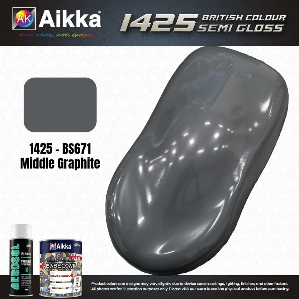 SATINE OPAQUE 2/2 - BRITISH STANDARD SEMI GLOSS COLOUR AIKKA (auto base ou auto kril) - 120 couleurs