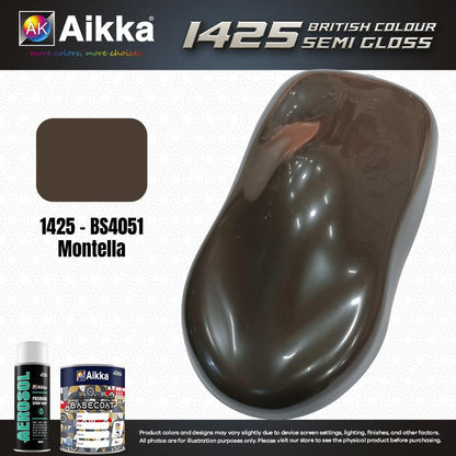 SATINE OPAQUE 1/2 - BRITISH STANDARD SEMI GLOSS COLOUR AIKKA (auto base ou auto kril) - 250 couleurs
