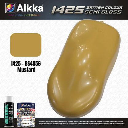SATINE OPAQUE 1/2 - BRITISH STANDARD SEMI GLOSS COLOUR AIKKA (auto base ou auto kril) - 250 couleurs