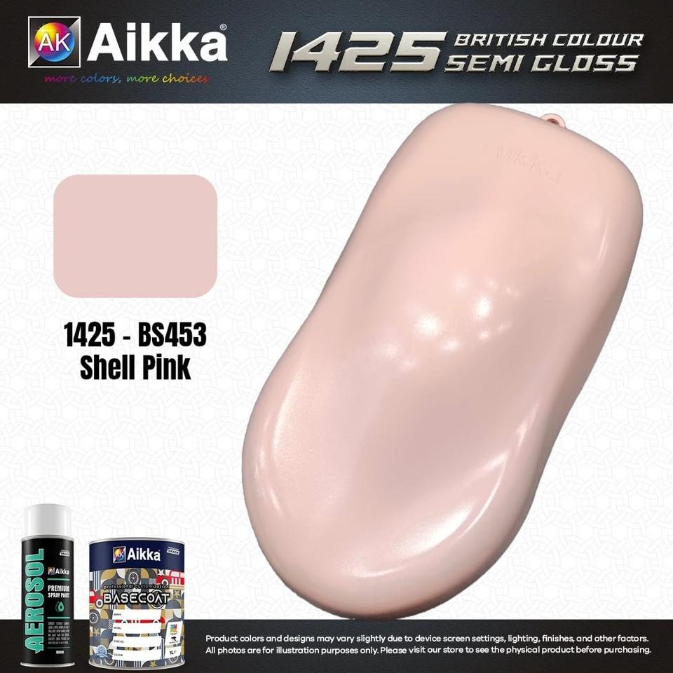 SATINE OPAQUE 2/2 - BRITISH STANDARD SEMI GLOSS COLOUR AIKKA (auto base ou auto kril) - 120 couleurs
