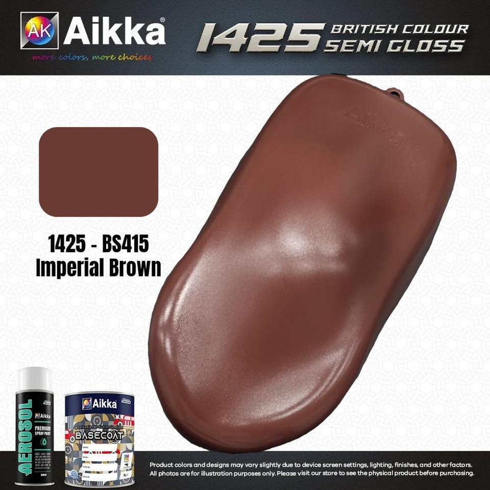 SATINE OPAQUE 2/2 - BRITISH STANDARD SEMI GLOSS COLOUR AIKKA (auto base ou auto kril) - 120 couleurs