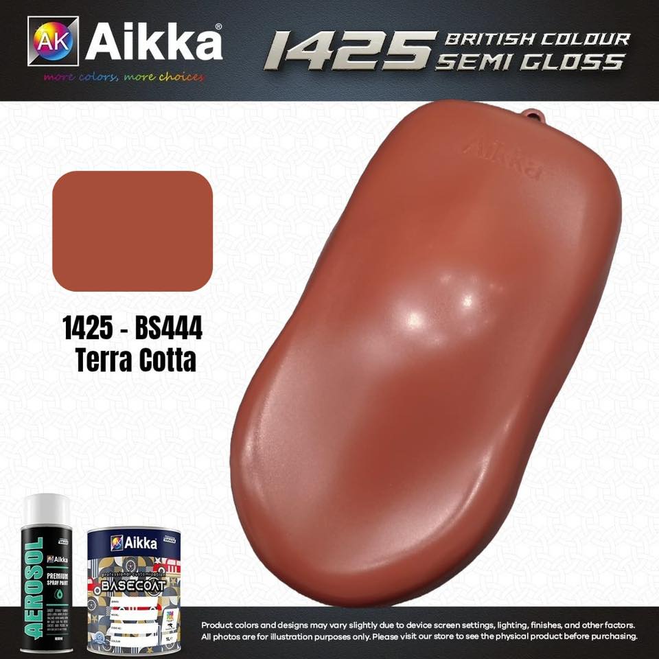SATINE OPAQUE 2/2 - BRITISH STANDARD SEMI GLOSS COLOUR AIKKA (auto base ou auto kril) - 120 couleurs