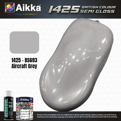 SATINE OPAQUE 2/2 - BRITISH STANDARD SEMI GLOSS COLOUR AIKKA (auto base ou auto kril) - 120 couleurs
