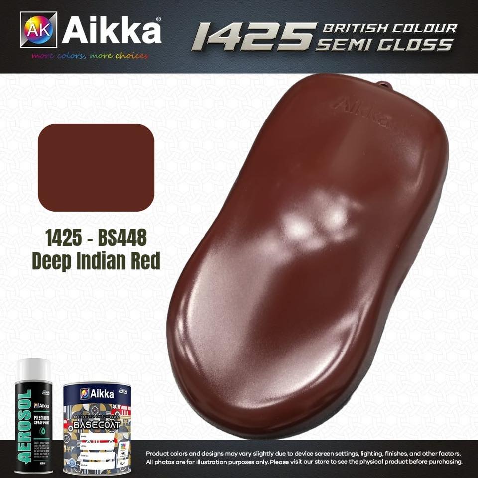 SATINE OPAQUE 2/2 - BRITISH STANDARD SEMI GLOSS COLOUR AIKKA (auto base ou auto kril) - 120 couleurs