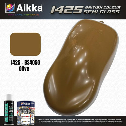 SATINE OPAQUE 1/2 - BRITISH STANDARD SEMI GLOSS COLOUR AIKKA (auto base ou auto kril) - 250 couleurs