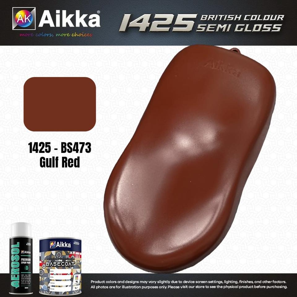 SATINE OPAQUE 2/2 - BRITISH STANDARD SEMI GLOSS COLOUR AIKKA (auto base ou auto kril) - 120 couleurs
