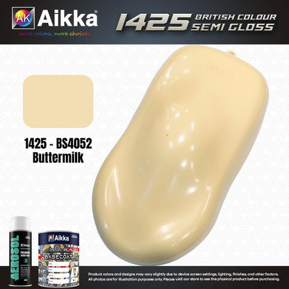 SATINE OPAQUE 1/2 - BRITISH STANDARD SEMI GLOSS COLOUR AIKKA (auto base ou auto kril) - 250 couleurs