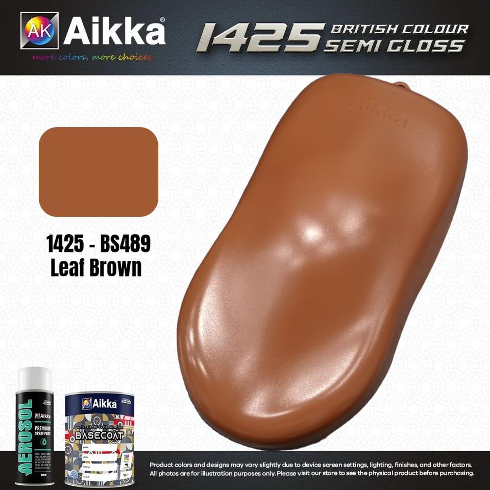 SATINE OPAQUE 2/2 - BRITISH STANDARD SEMI GLOSS COLOUR AIKKA (auto base ou auto kril) - 120 couleurs