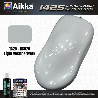 SATINE OPAQUE 2/2 - BRITISH STANDARD SEMI GLOSS COLOUR AIKKA (auto base ou auto kril) - 120 couleurs