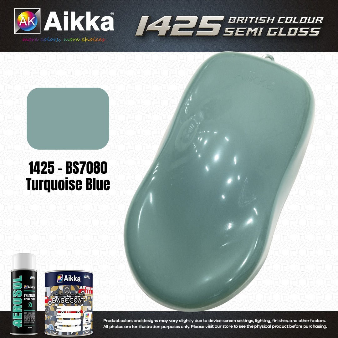 SATINE OPAQUE 2/2 - BRITISH STANDARD SEMI GLOSS COLOUR AIKKA (auto base ou auto kril) - 120 couleurs