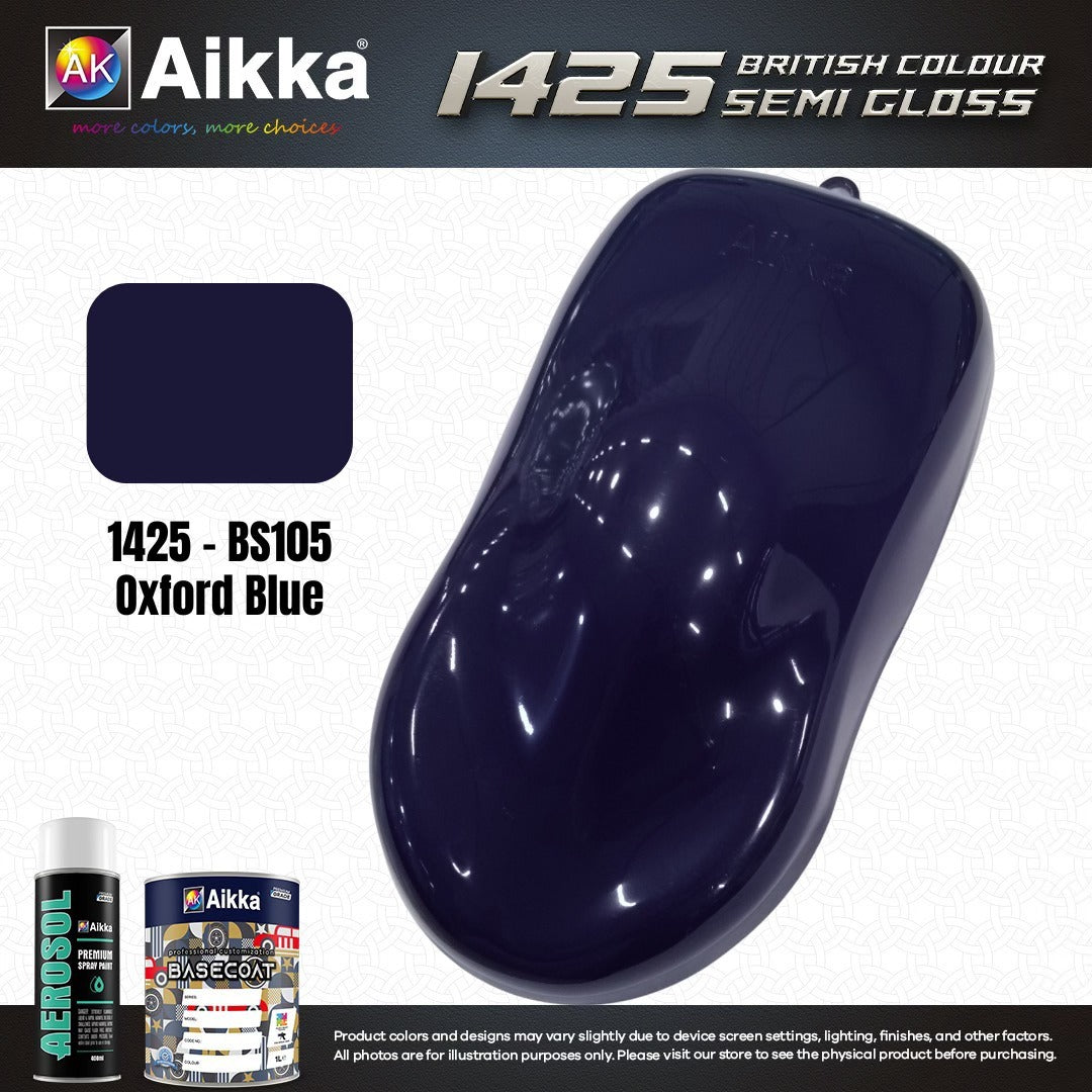 SATINE OPAQUE 2/2 - BRITISH STANDARD SEMI GLOSS COLOUR AIKKA (auto base ou auto kril) - 120 couleurs