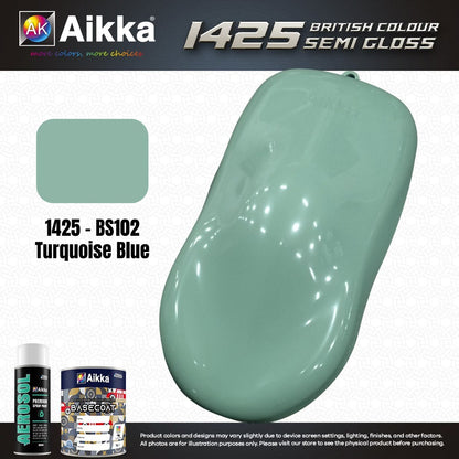 SATINE OPAQUE 2/2 - BRITISH STANDARD SEMI GLOSS COLOUR AIKKA (auto base ou auto kril) - 120 couleurs
