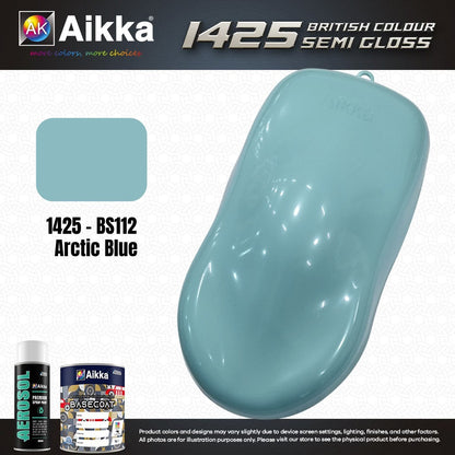 SATINE OPAQUE 2/2 - BRITISH STANDARD SEMI GLOSS COLOUR AIKKA (auto base ou auto kril) - 120 couleurs