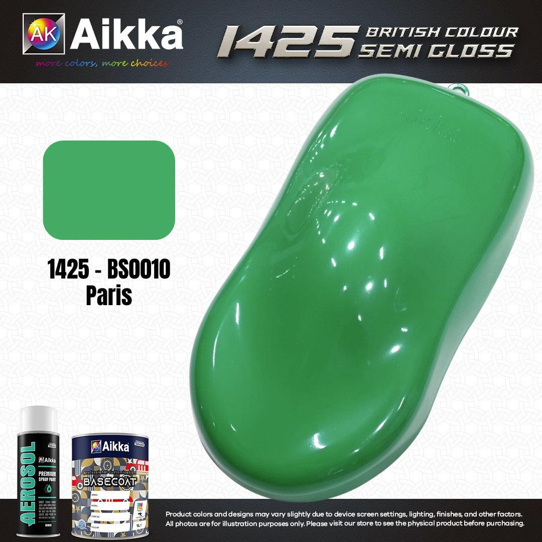 SATINE OPAQUE 2/2 - BRITISH STANDARD SEMI GLOSS COLOUR AIKKA (auto base ou auto kril) - 120 couleurs