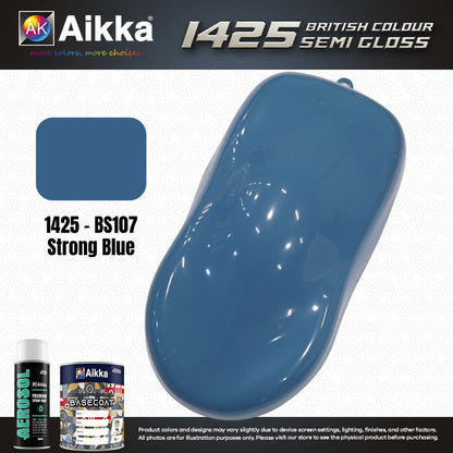 SATINE OPAQUE 2/2 - BRITISH STANDARD SEMI GLOSS COLOUR AIKKA (auto base ou auto kril) - 120 couleurs