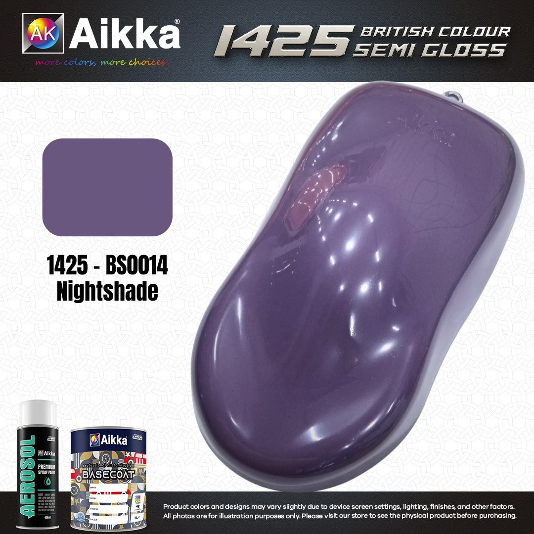 SATINE OPAQUE 2/2 - BRITISH STANDARD SEMI GLOSS COLOUR AIKKA (auto base ou auto kril) - 120 couleurs