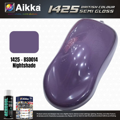 SATINE OPAQUE 2/2 - BRITISH STANDARD SEMI GLOSS COLOUR AIKKA (auto base ou auto kril) - 120 couleurs