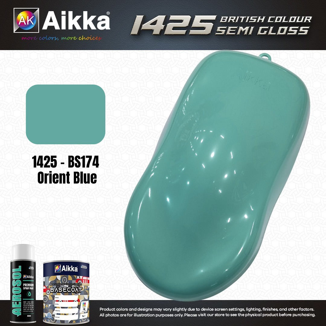 SATINE OPAQUE 2/2 - BRITISH STANDARD SEMI GLOSS COLOUR AIKKA (auto base ou auto kril) - 120 couleurs