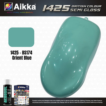 SATINE OPAQUE 2/2 - BRITISH STANDARD SEMI GLOSS COLOUR AIKKA (auto base ou auto kril) - 120 couleurs