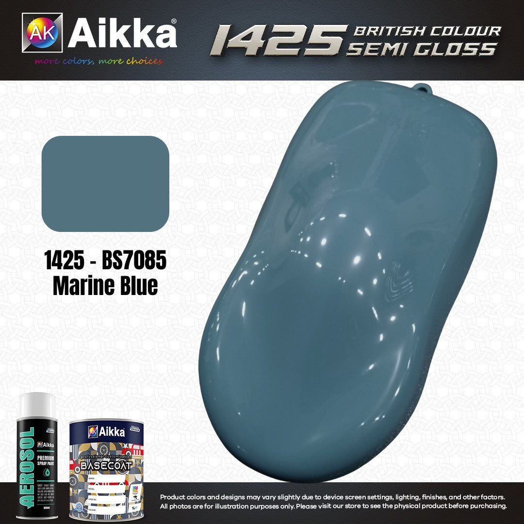 SATINE OPAQUE 2/2 - BRITISH STANDARD SEMI GLOSS COLOUR AIKKA (auto base ou auto kril) - 120 couleurs
