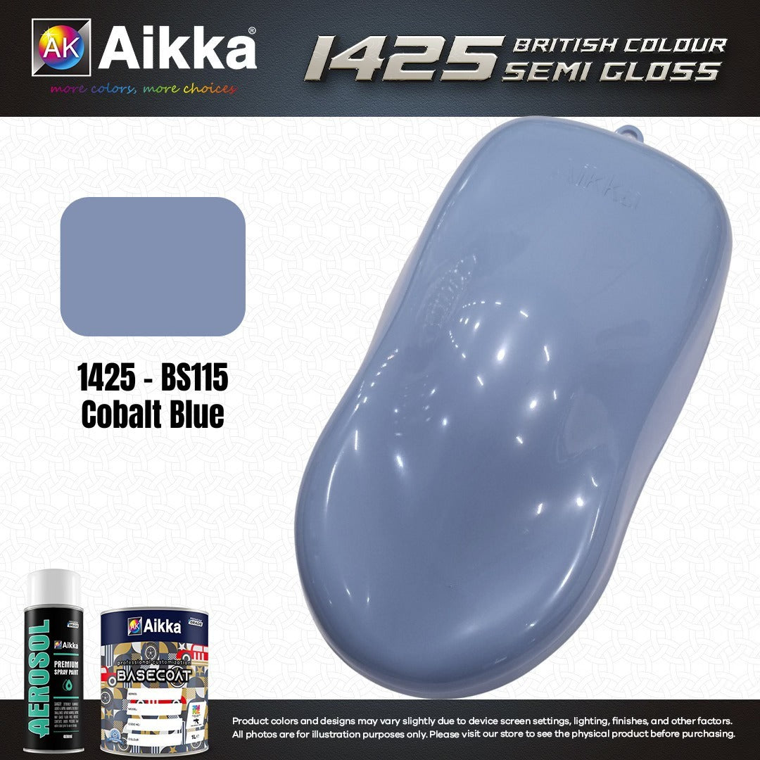 SATINE OPAQUE 2/2 - BRITISH STANDARD SEMI GLOSS COLOUR AIKKA (auto base ou auto kril) - 120 couleurs