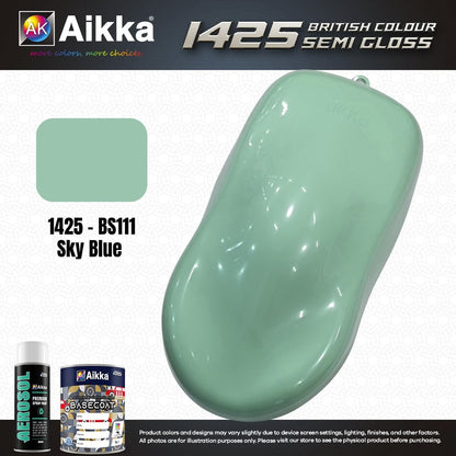 SATINE OPAQUE 2/2 - BRITISH STANDARD SEMI GLOSS COLOUR AIKKA (auto base ou auto kril) - 120 couleurs